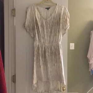 Tan & cream Polyester dress by Express